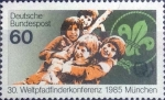 Stamps Germany -  Scott#1446 , intercambio 0,30 usd. , 60 cents. , 1985