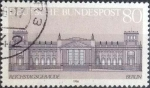 Stamps Germany -  Scott#1466a , intercambipo 0,75 usd. , 80 cents. , 1986