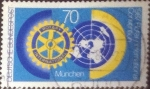 Stamps Germany -  Scott#1511 , intercambio 0,30 usd. , 70 cents. , 1987