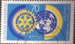 Stamps Germany -  Scott#1511 , intercambio 0,30 usd. , 70 cents. , 1987