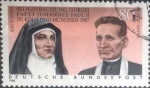 Stamps Germany -  Scott#1547 , m4b intercambio 0,30 usd. , 80 cents. , 1988