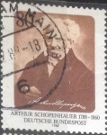 Stamps Germany -  Scott#1549 , intercambio 0,30 usd. , 80 cents. , 1988