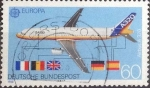 Stamps Germany -  Scott#1552 , intercambio 0,35 usd. , 60 cents. , 1988