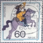 Stamps Germany -  Scott#B682 , intercambio 1,00 usd. , 60+30 cents. , 1989