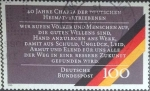 Stamps Germany -  Scott#1608 , intercambio 0,45 usd. , 100 cents. , 1990