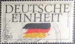 Stamps Germany -  Scott#1613 , intercambio 0,45 usd. , 100 cents. , 1990