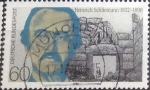Stamps Germany -  Scott#1615 , intercambio 0,30 usd. , 60 cents. , 1990