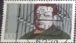 Stamps Germany -  Scott#1645 , intercambio 0,35 usd. , 100 cents. , 1991