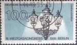 Stamps Germany -  Scott#1648 , intercambio 0,35 usd. , 100 cents. , 1991