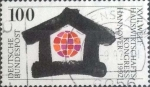 Stamps Germany -  Scott#1755 , intercambio 0,45 usd. , 100 cents. , 1992