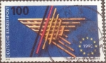 Stamps Germany -  Scott#1766 , intercambio 0,45 usd. , 100 cents. , 1992