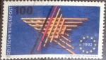 Stamps Germany -  Scott#1766 , intercambio 0,45 usd. , 100 cents. , 1992