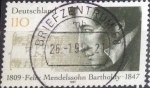 Stamps Germany -  Scott#1980 , intercambio 0,70 usd. , 110 cents. , 1997