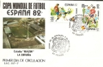 Stamps : Europe : Spain :  Mundial de Fútbol España 82 - Estadio "Riazor" La Coruña SPD