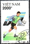 Stamps Vietnam -  CAMPEONATO  DE  FÚTBOL  DE  COPA  EUROPEA.  Scott 2365.