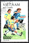 Stamps Vietnam -  CAMPEONATO  DE  FÚTBOL  DE  COPA  EUROPEA.  Scott 2368.