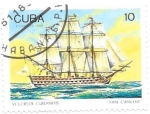 Stamps : America : Cuba :  veleros