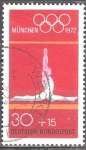 Stamps Germany -  572 - Olimpiadas de Munich, Gimnasia