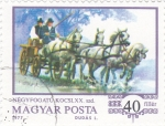 Stamps Hungary -  COCHE DE CABALLOS