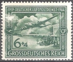 Sellos del Mundo : Europa : Alemania : 25 aniv. de servicio de correo aéreo alemán(FW200 condor).