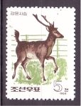 Stamps North Korea -  serie- Cérvidos del zoo de Pyongyang
