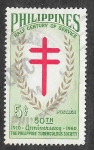 Stamps Philippines -  819 - L Aniversario de la Sociedad de Tuberculosis