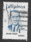 Sellos del Mundo : Asia : Filipinas : 1137 - Julián Felipe
