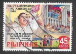Sellos de Asia - Filipinas -  1212 - LXXV Aniv. de la Independencia de Filipina y 1º Aniv. de la Proclamación de la Ley Marcial
