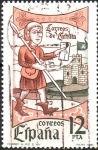 Stamps Spain -  14th  CENTENARIO  DE  LA  XILOGRAFÍA.  MENSAJERO  POSTAL.