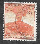 Stamps : America : Colombia :  C244 - Volcán Galeras