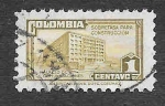 Stamps Colombia -  RA33 - Palacio de Comunicaciones