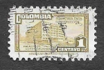 Stamps Colombia -  RA33 - Palacio de Comunicaciones