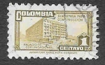 Stamps : America : Colombia :  RA33 - Palacio de Comunicaciones