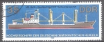 Stamps Germany -  Barcos alemanes de alta mar.	Semi portacontenedores MS Berlín.