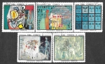 Stamps Cuba -  1249-1253 - Arte Moderno