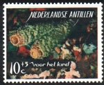 Stamps : America : Netherlands_Antilles :  ESPONJAS  DE  COPA  VERDE.  Scott  B69.