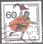 Stamps Germany -  Por el bienestar.Servicio postal a lo largo de los siglos,Letterman (siglo XV).