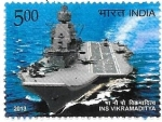 Stamps : Asia : India :  portaaviones