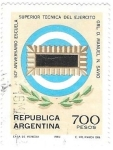 Stamps Argentina -  aniversario escuela del ejercito