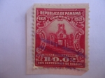 Stamps Panama -  Puerta de Tierra - El Centésimo Aniversario de Panamá de España (1821-1921)