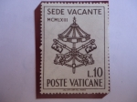Sellos del Mundo : Europa : Vaticano : Papa Juan XXIII - Fallecimiento - Sede Vacante -Ciudad del Vaticano