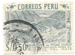 Stamps Peru -  andenes de Pisac