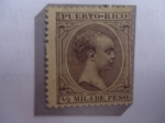 Stamps : America : Puerto_Rico :  King  Alfonso XIII (1880-1941) - King Alfonso XIII de Borbón.