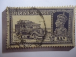 Sellos del Mundo : Asia : India : King George VI - Visita del Rey - Camión de Correo.