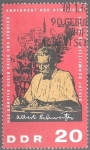 Stamps Germany -  90 cumpleaños del Dr. med. Albert Schweitzer.