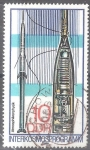 Sellos de Europa - Alemania -  Interkosmos programa espacial. Mult. M-100 Meteorológico Rocket(DDR).