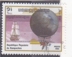 Stamps Cambodia -  GLOBO AEROSTATICO