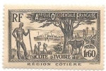 Stamps : Africa : Ivory_Coast :  paisaje