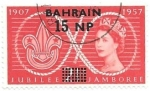 Stamps Bahrain -  Isabel II
