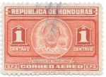 Stamps : America : Honduras :  escudo